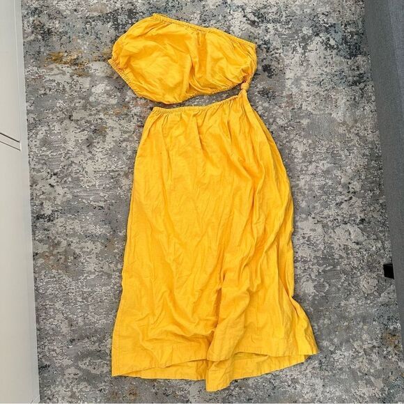 FARM RIO One-Shoulder Open-Waist Midi Dress - Picture 7 of 11